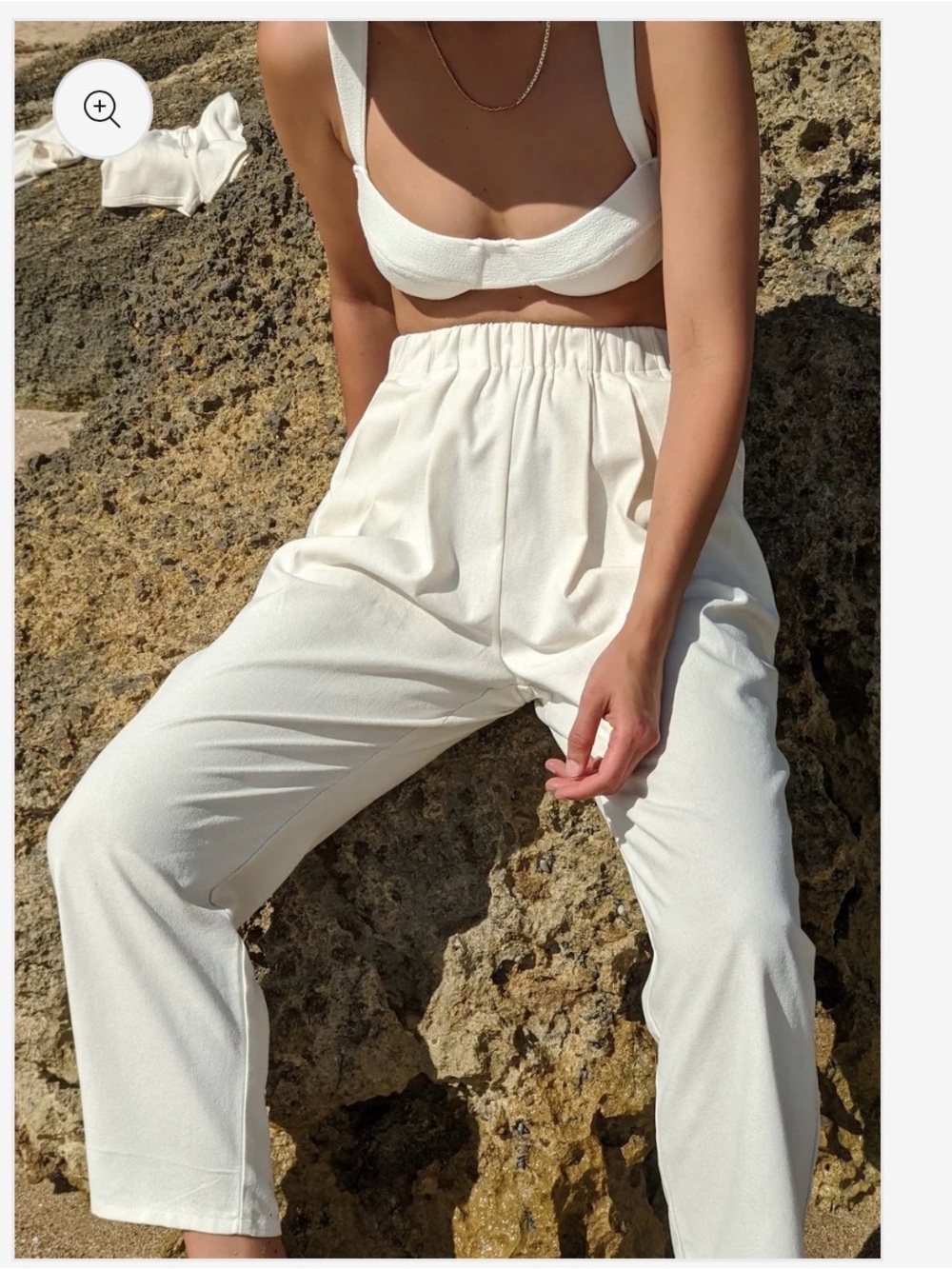 NA NIN Lena Silk Canvas Pant - Picture 2 of 8